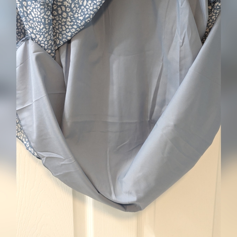 Blue Midi dress Summer Dress XL - Picture 4 of 4